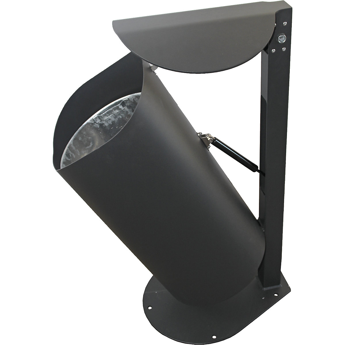 Afvalbak voor buiten met paal (Productafbeelding 2)-1