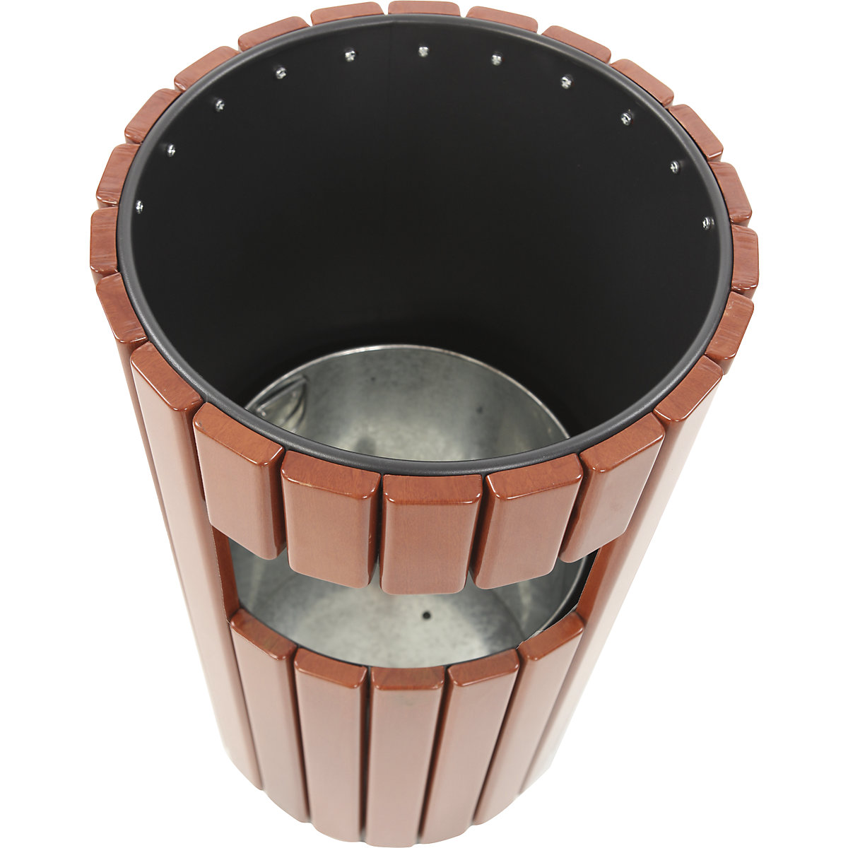 Afvalverzamelaar voor buiten, houtlook (Productafbeelding 4)-3