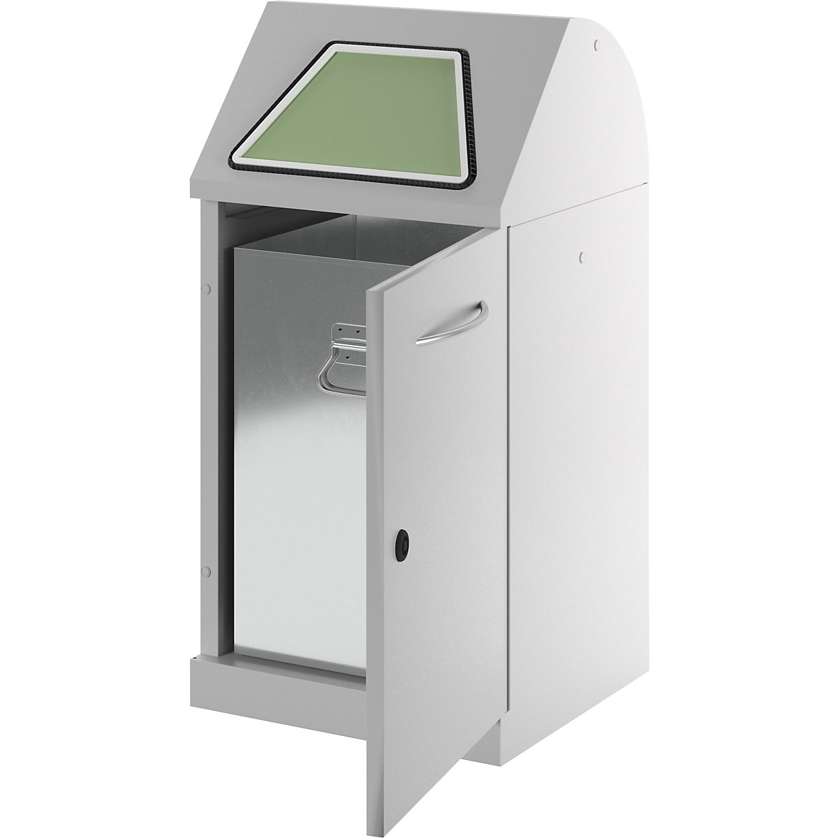 Afvalbak voor kringloopmateriaal, inwerpklep handbediend (Productafbeelding 26)-25