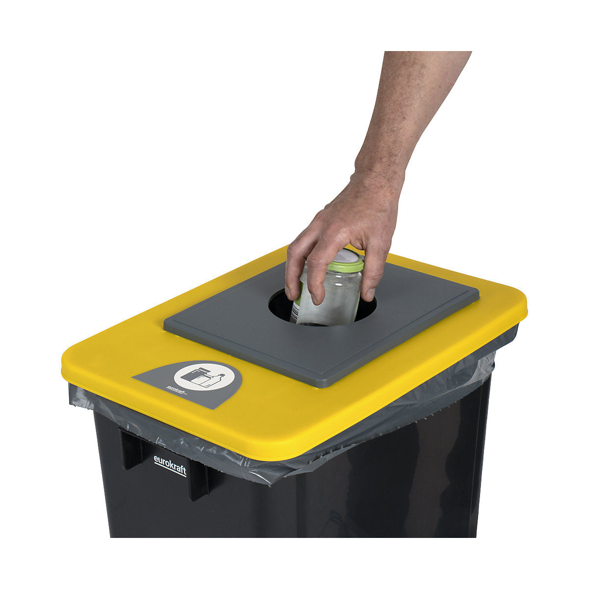 Afvalbak voor kringloopmateriaal – eurokraft pro (Productafbeelding 23)-22