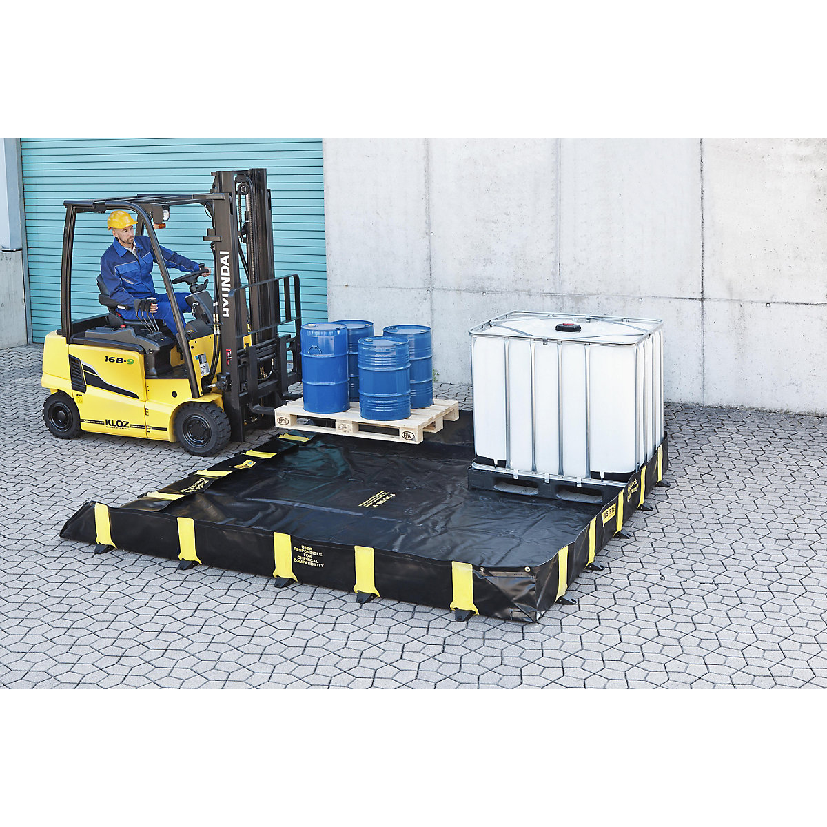 Vouwbak Rigid-Lock QuickBerm® – Justrite (Productafbeelding 2)-1