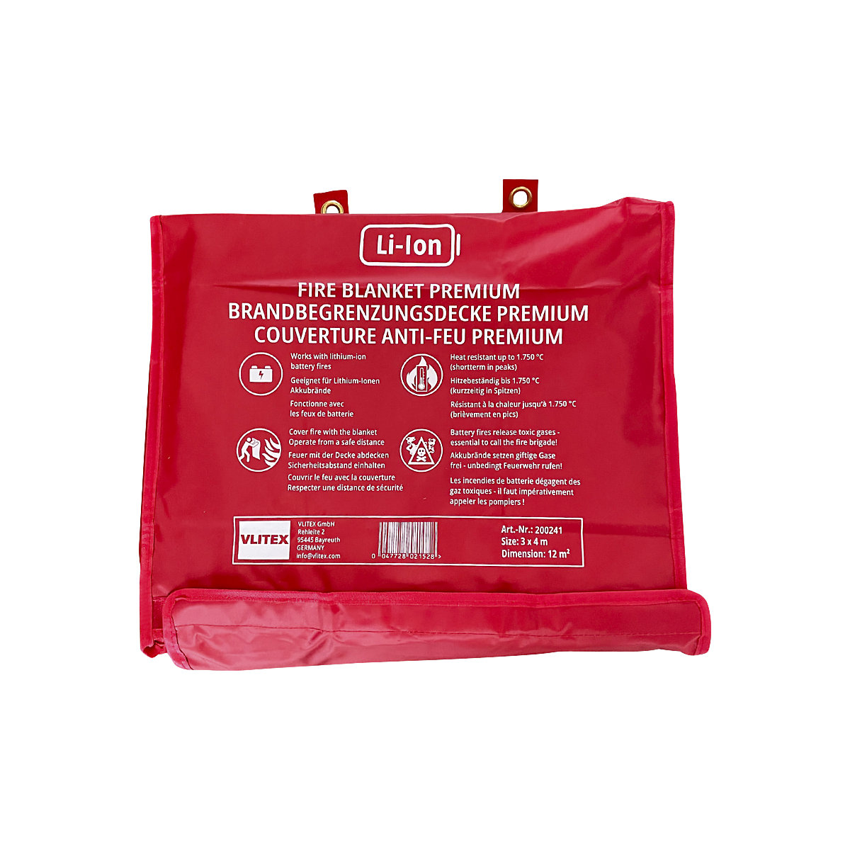 Li-ionbatterij-branddeken PREMIUM – VLITEX (Productafbeelding 8)-7