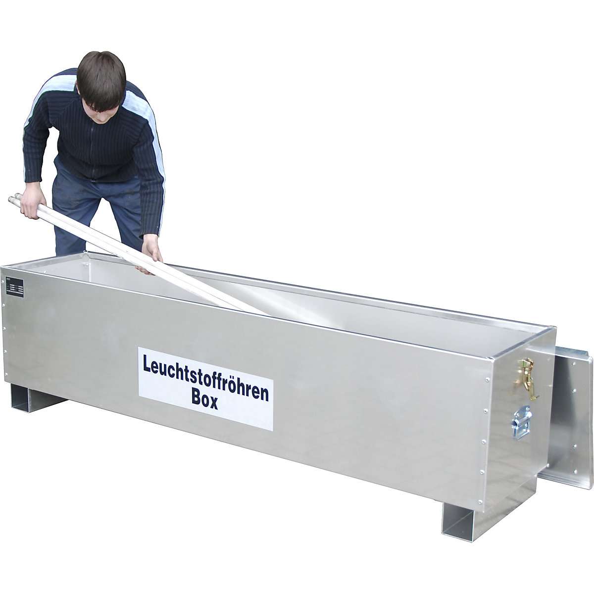 Opslagbak voor tl-buizen ALU – eurokraft pro (Productafbeelding 2)-1