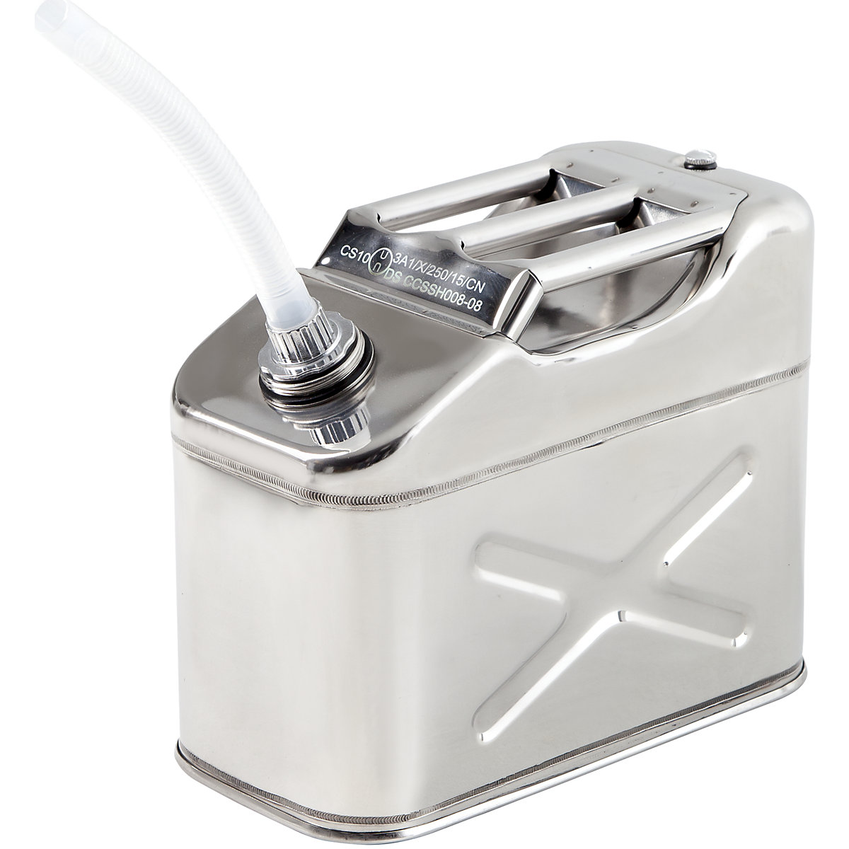 Veiligheidsjerrycan met schroefdop en aftaptuit