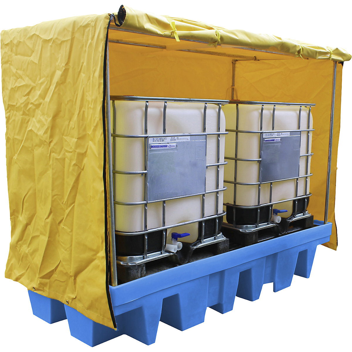 PE-opvangbak met dekzeilconstructie (Productafbeelding 2)-1