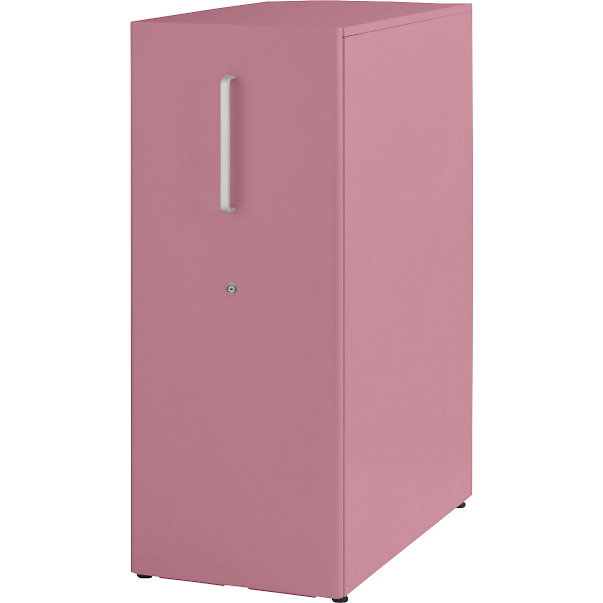 Mobiliário de apoio Tower™ 3, com tampo, 1 quadro de pinos – BISLEY, encosto à direita, 1 prateleira, cor-de-rosa-13