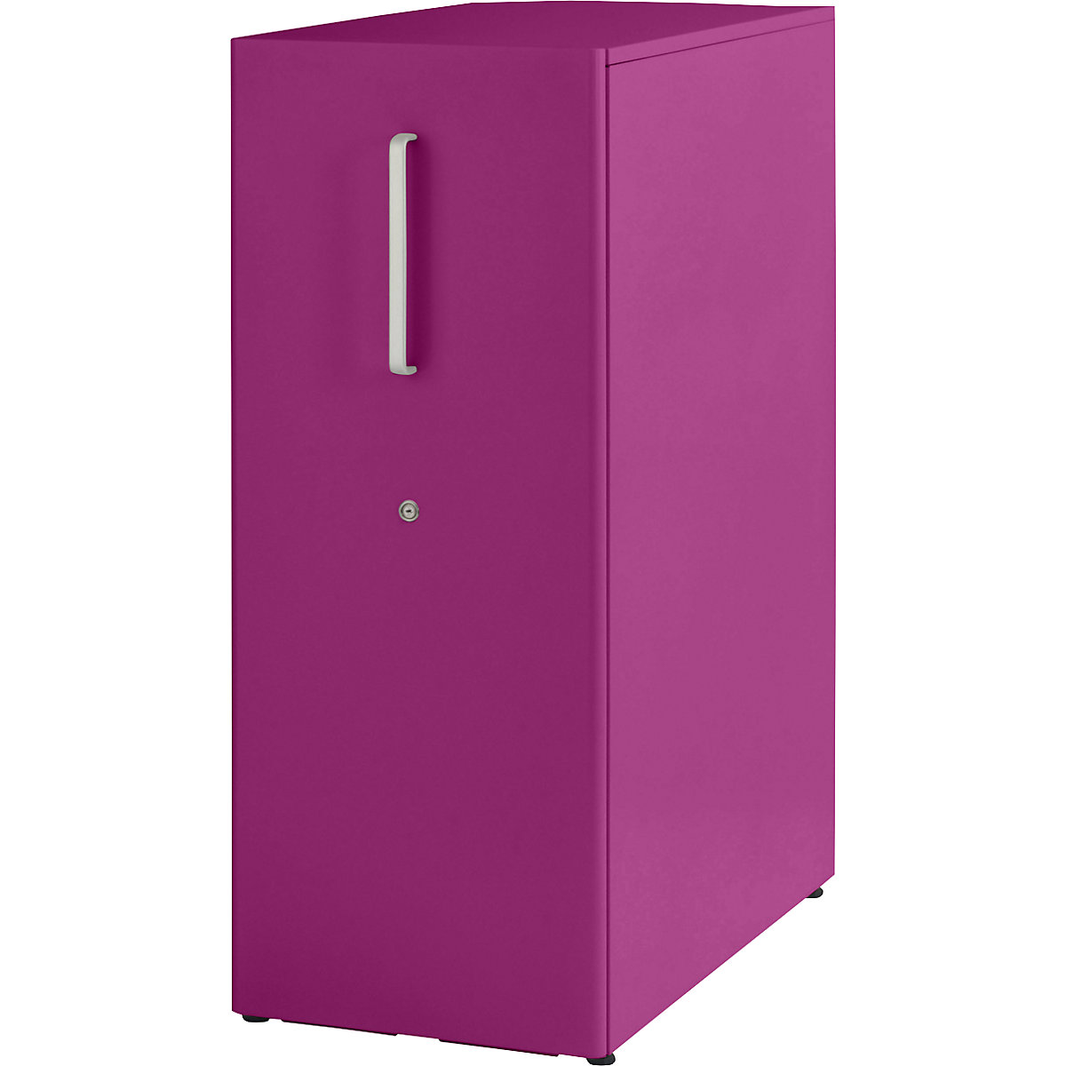 Mobiliário de apoio Tower™ 3, com tampo, 1 quadro de pinos – BISLEY, encosto à direita, 1 prateleira, fuchsia-5