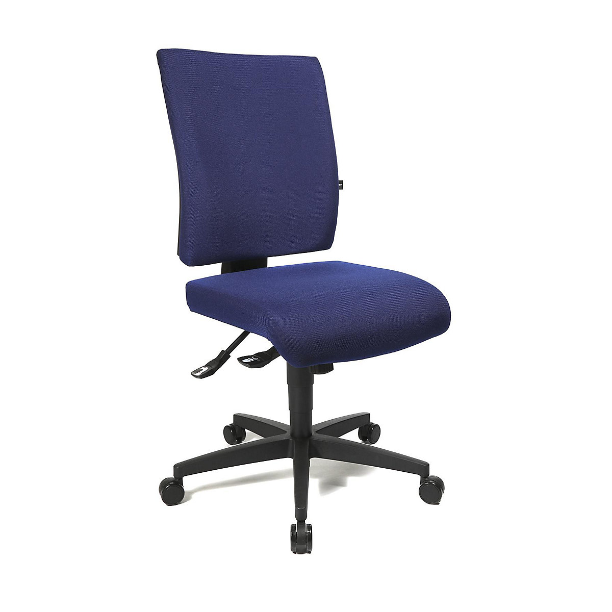 Cadeira giratória de escritório COMFORT – Topstar, encosto regulável em altura, forro azul royal-23