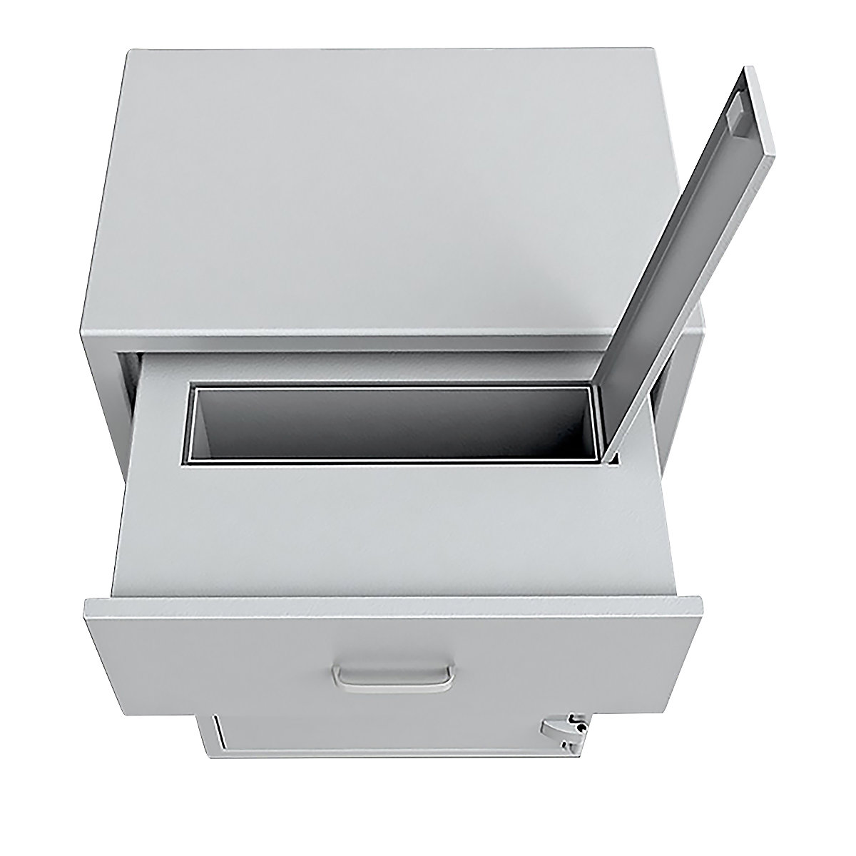 Cofre de depósito com gaveta aberta, inserção frontal (Imagem do produto 11)