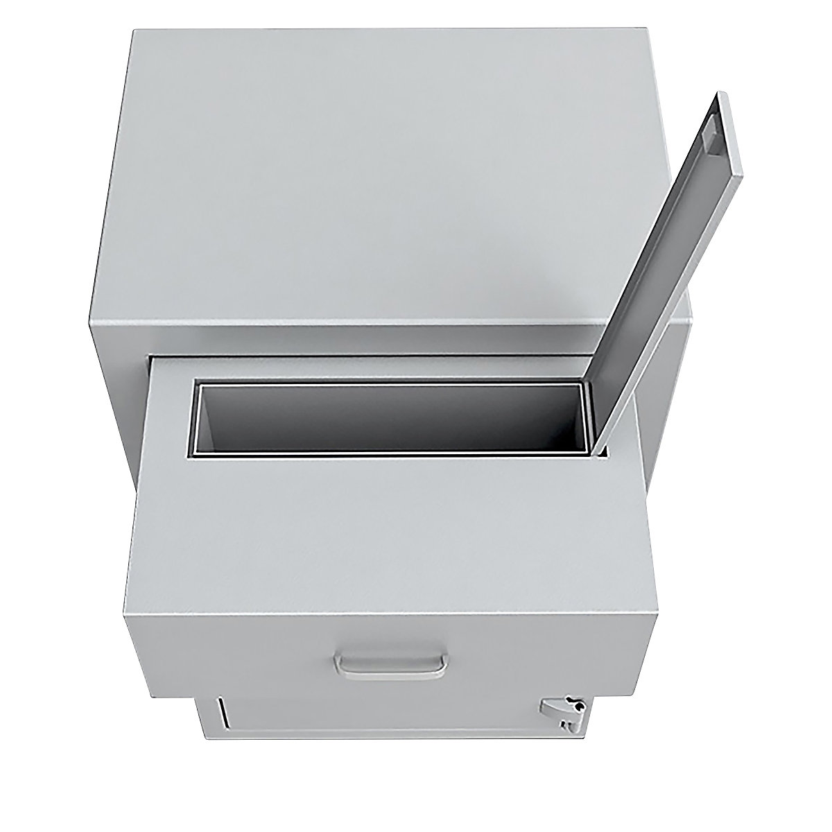 Cofre de depósito com gaveta aberta, inserção frontal (Imagem do produto 11)