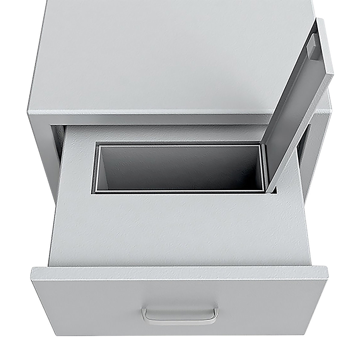 Cofre de depósito com gaveta aberta, inserção traseira (Imagem do produto 3)