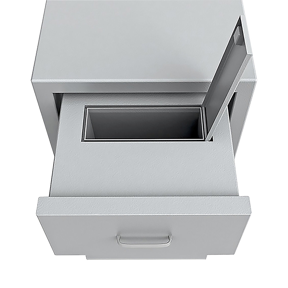 Cofre de depósito com gaveta aberta, inserção traseira (Imagem do produto 5)