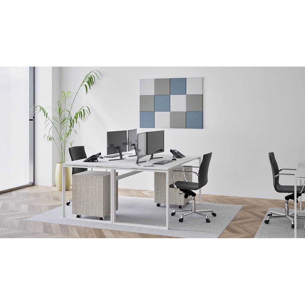Azulejo acústico de parede – eurokraft basic (Imagem do produto 4)-3