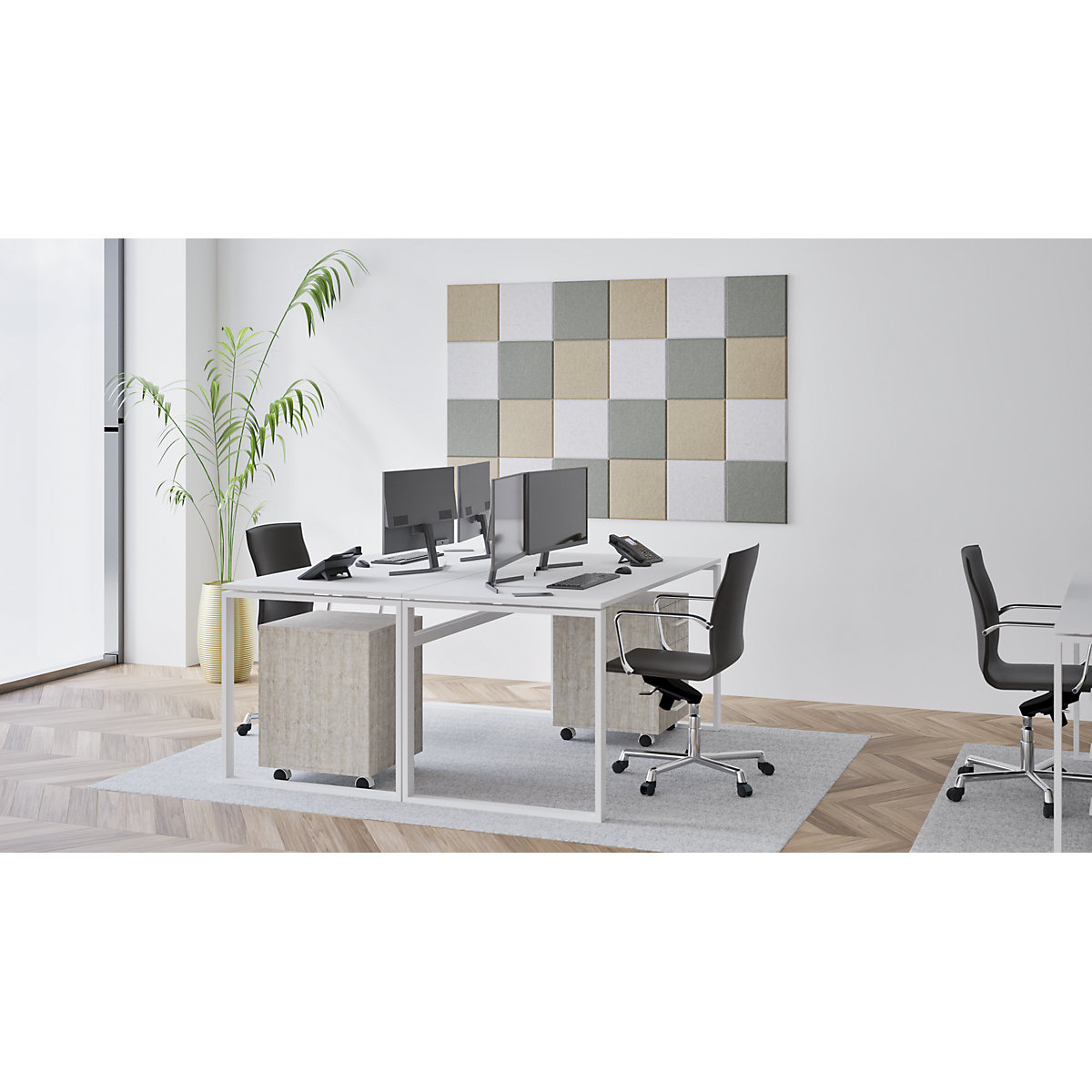 Azulejo acústico de parede – eurokraft basic (Imagem do produto 3)-2