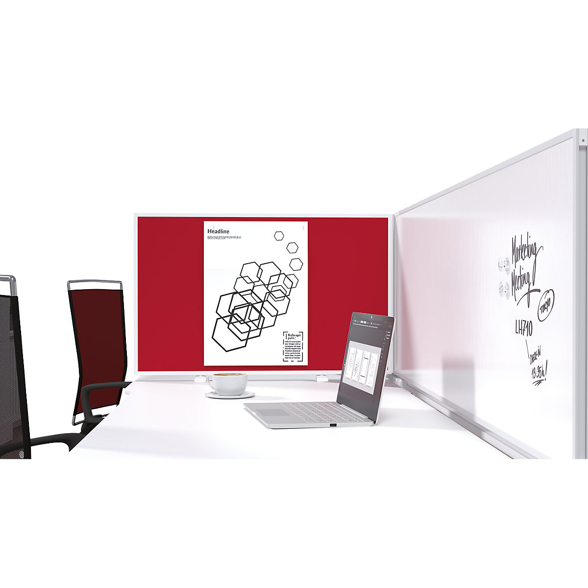 Divisória para mesa VarioPin – magnetoplan (Imagem do produto 7)-6