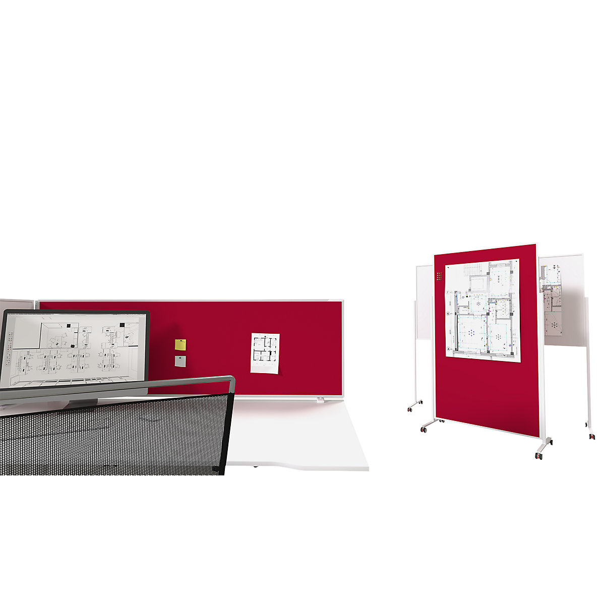 Divisória para mesa VarioPin – magnetoplan (Imagem do produto 10)-9
