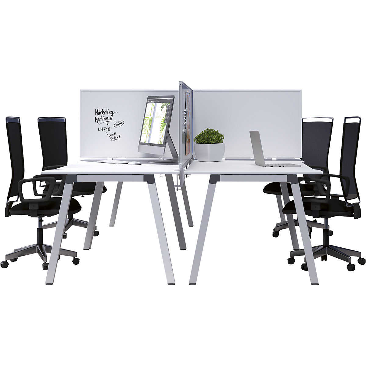 Divisória para mesa VarioPin – magnetoplan (Imagem do produto 3)-2
