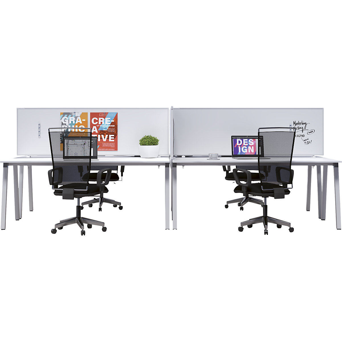 Divisória para mesa VarioPin – magnetoplan (Imagem do produto 5)-4