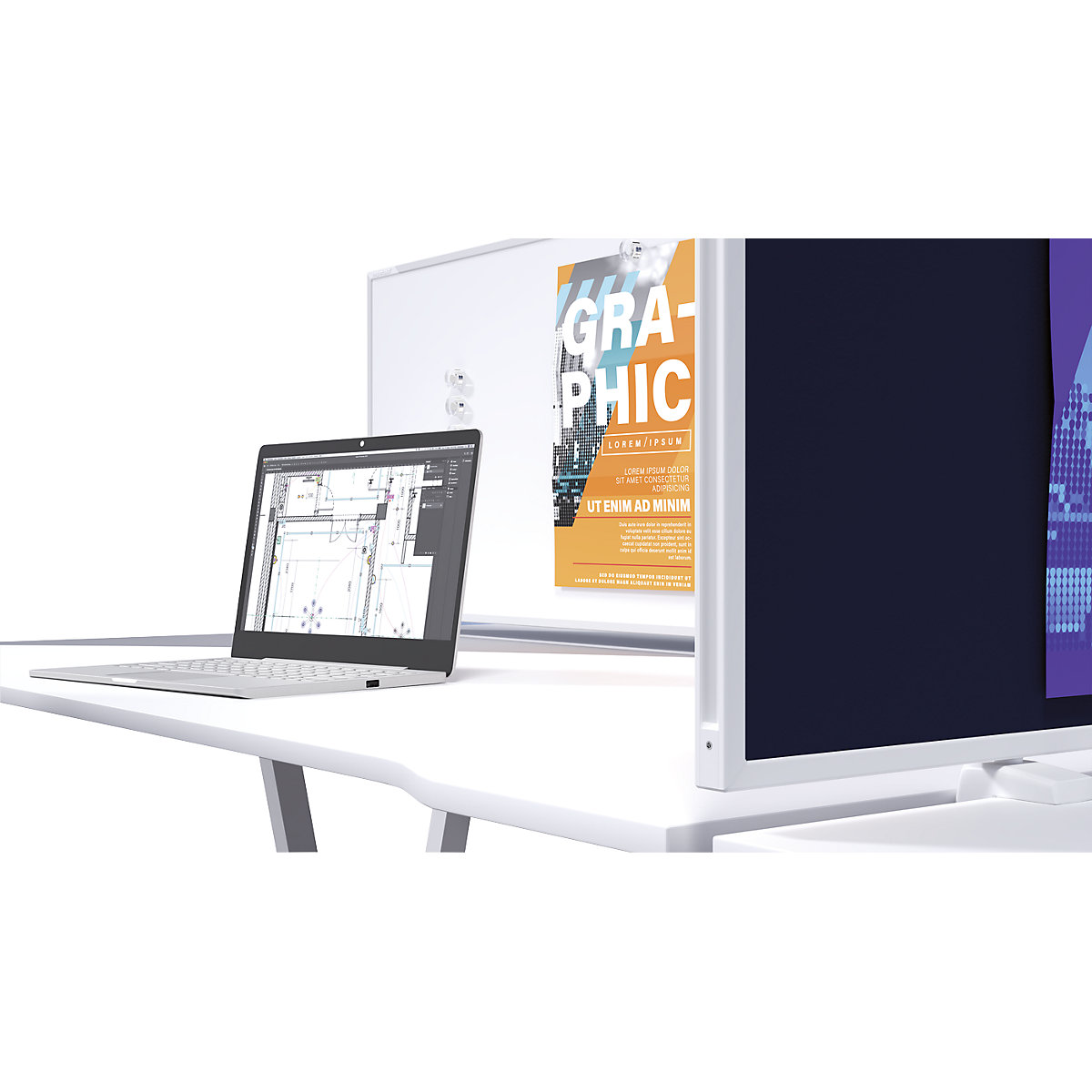 Divisória para mesa VarioPin – magnetoplan (Imagem do produto 14)-13