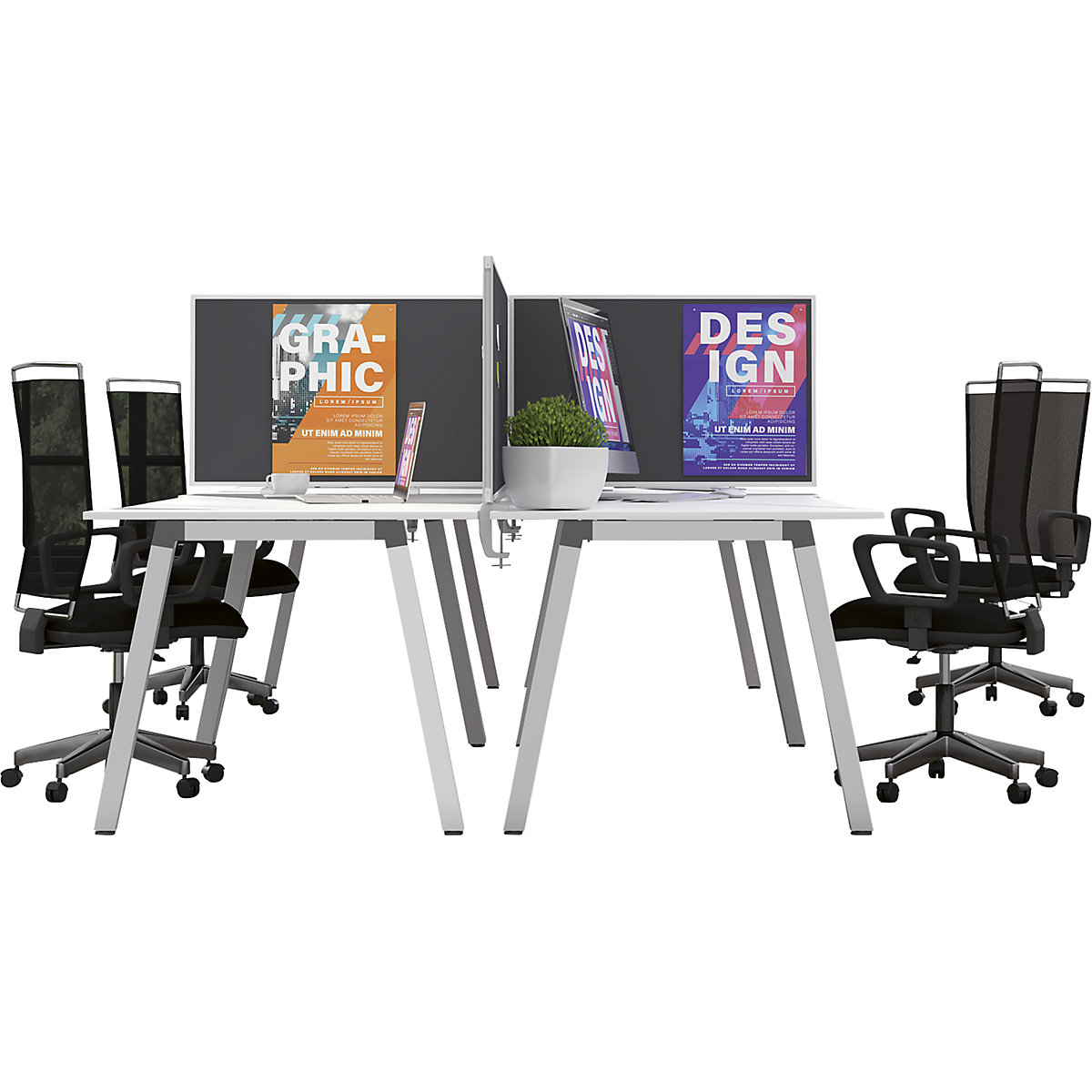 Divisória para mesa VarioPin – magnetoplan (Imagem do produto 3)-2
