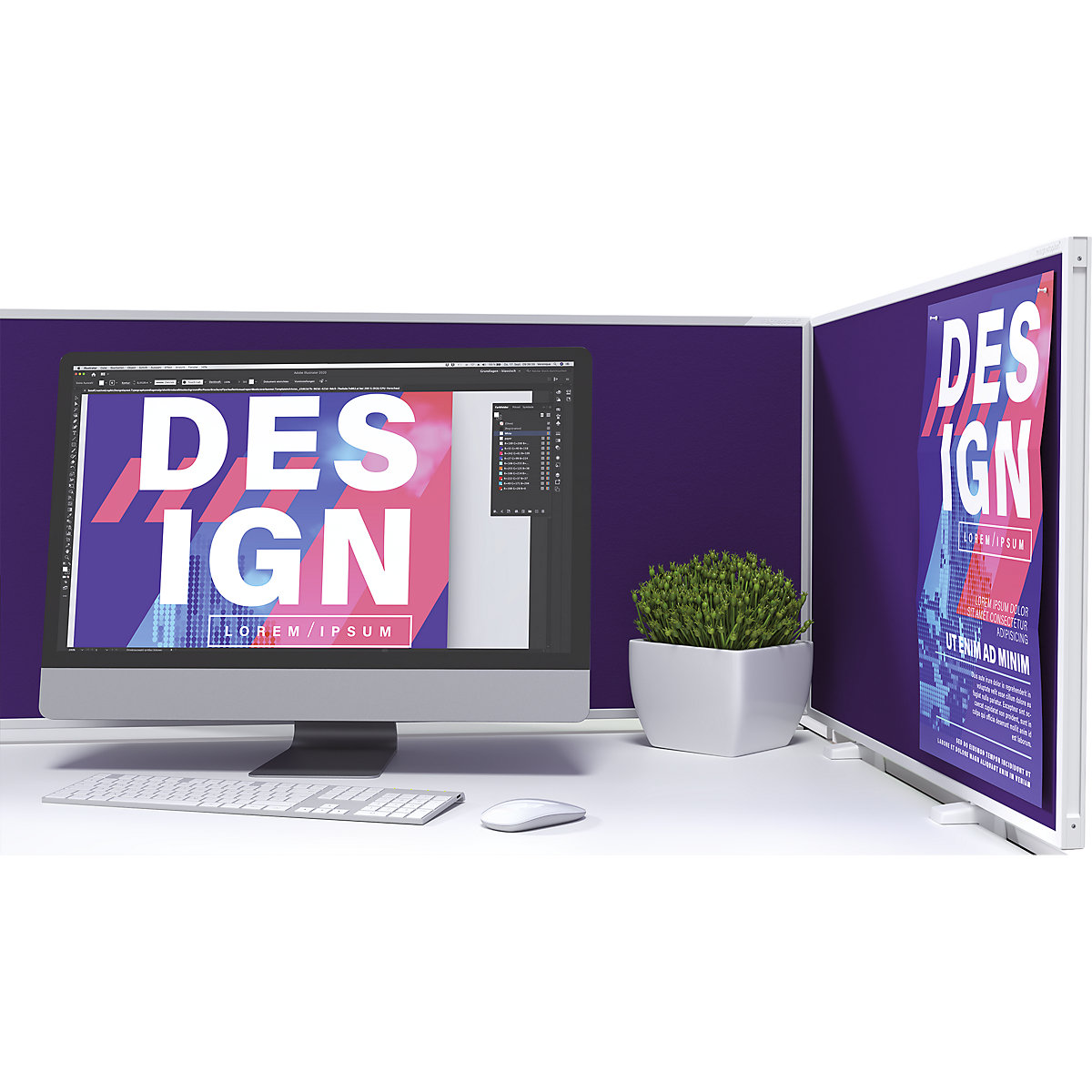 Divisória para mesa VarioPin – magnetoplan (Imagem do produto 8)-7