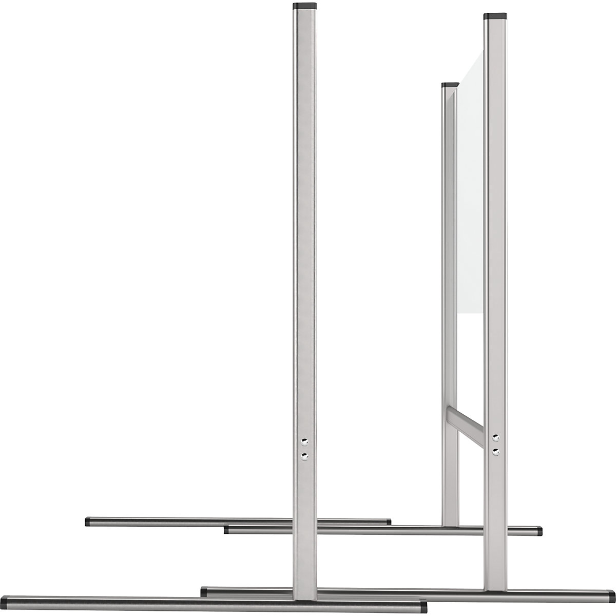 Painel higiénico em vidro acrílico com caixilho de alumínio, pés – magnetoplan (Imagem do produto 12)-11