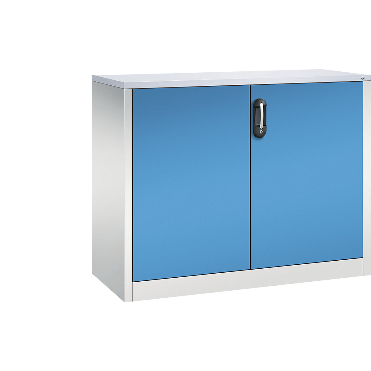 Armário de arquivo auxiliar ACURADO – C+P, 2 alturas de pastas, AxLxP 1000 x 1200 x 500 mm, cinzento claro/azul claro-12