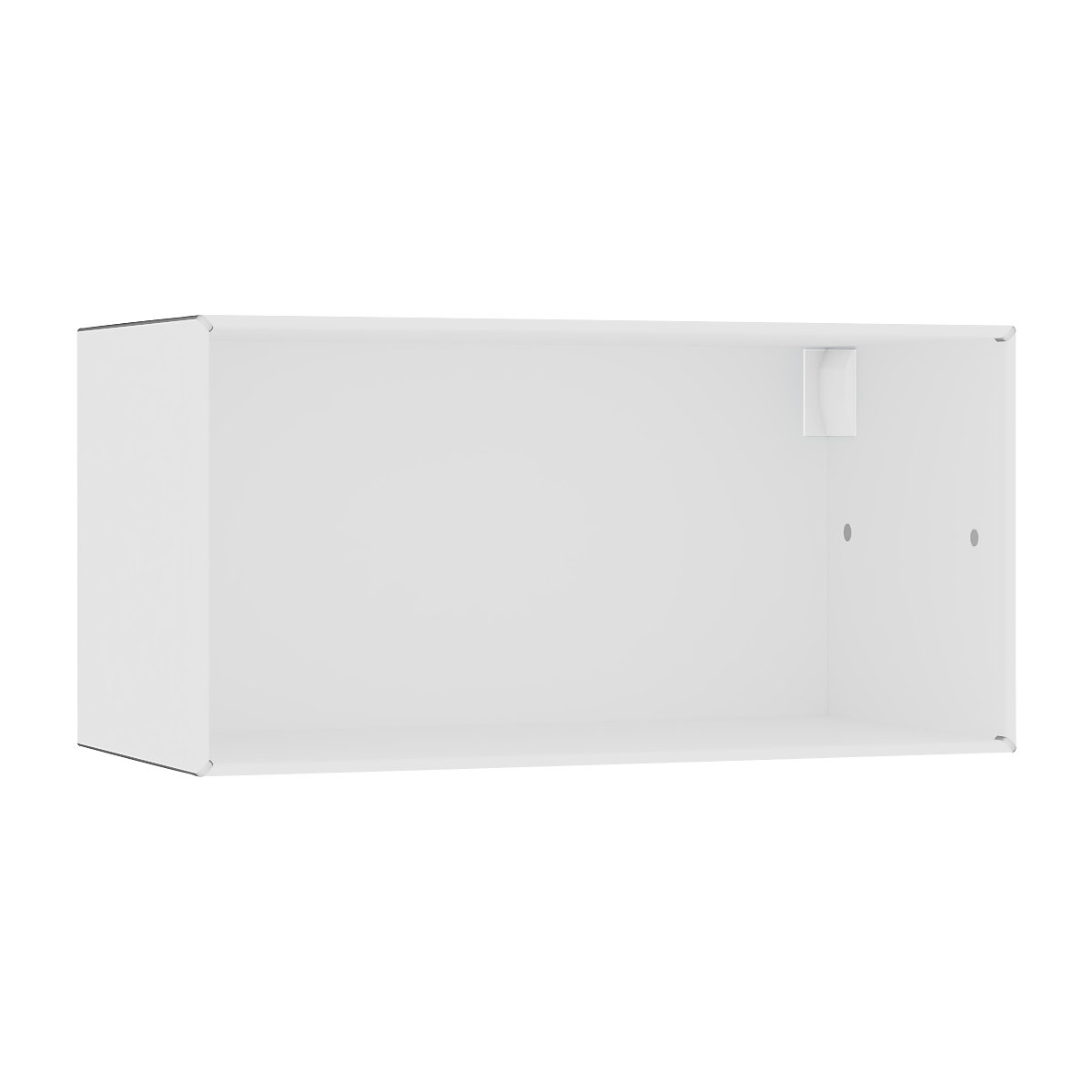 Caixa individual aberta, suspensa – mauser, largura 770 mm, branco puro-6