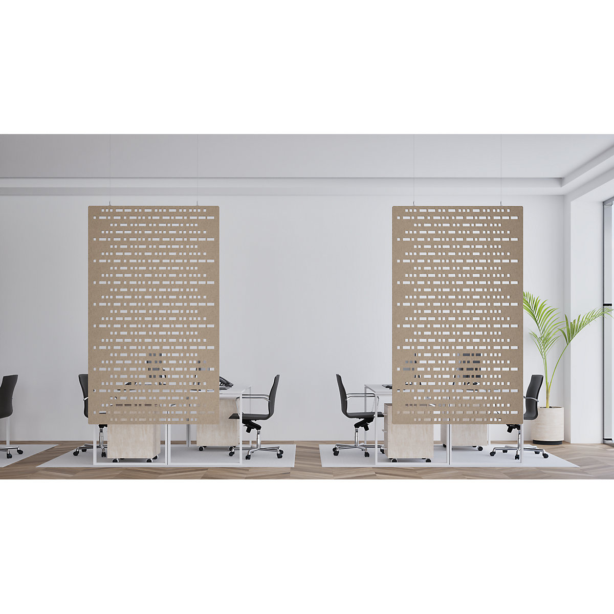 Pannello fonoassorbente da montare al soffitto – eurokraft basic (Foto prodotto 3)-2