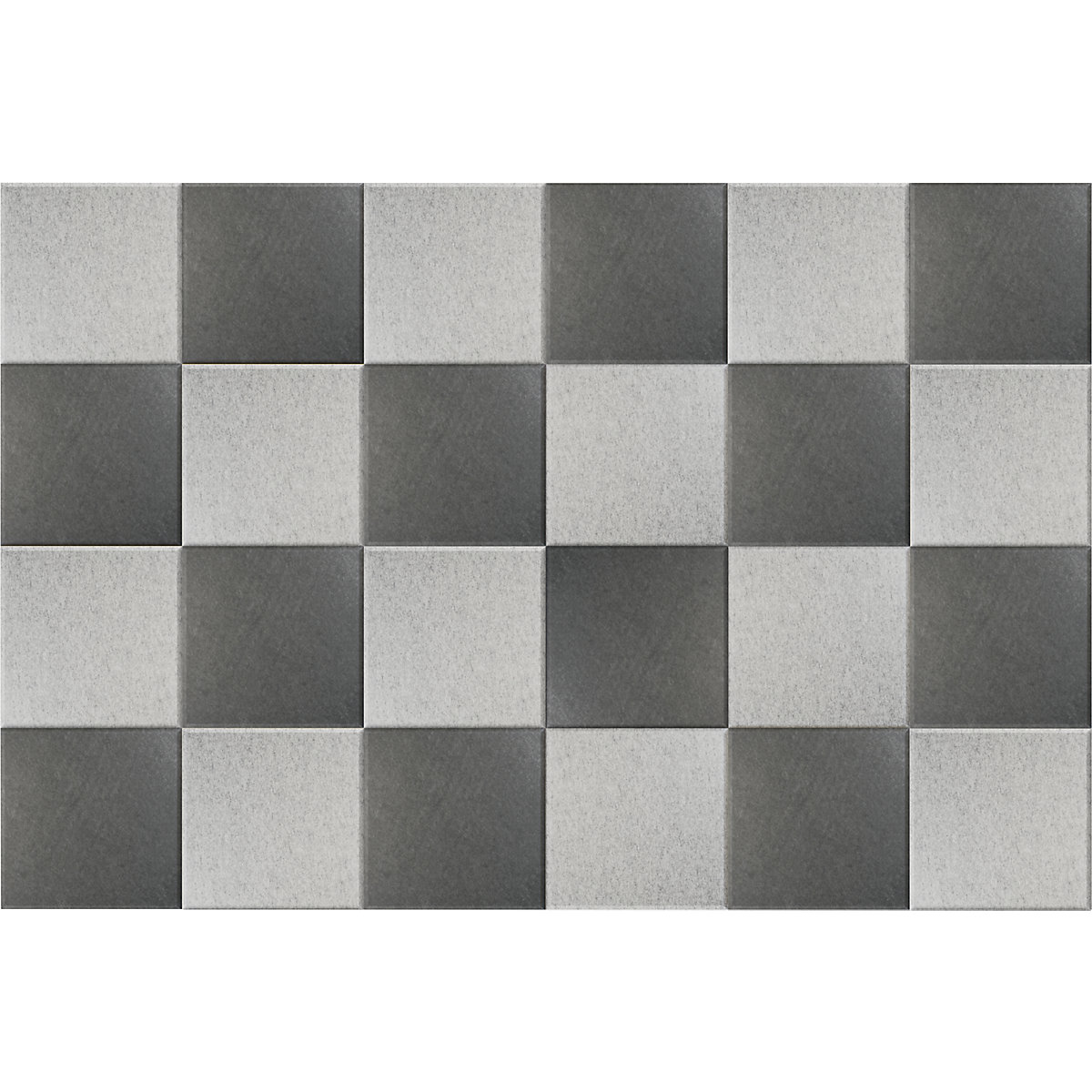Pannello fonoassorbente da parete – eurokraft basic, alt. x largh. 300 x 300 mm, conf. da 24 pz., 12 per ciascun colore: grigio chiaro, grigio scuro-7