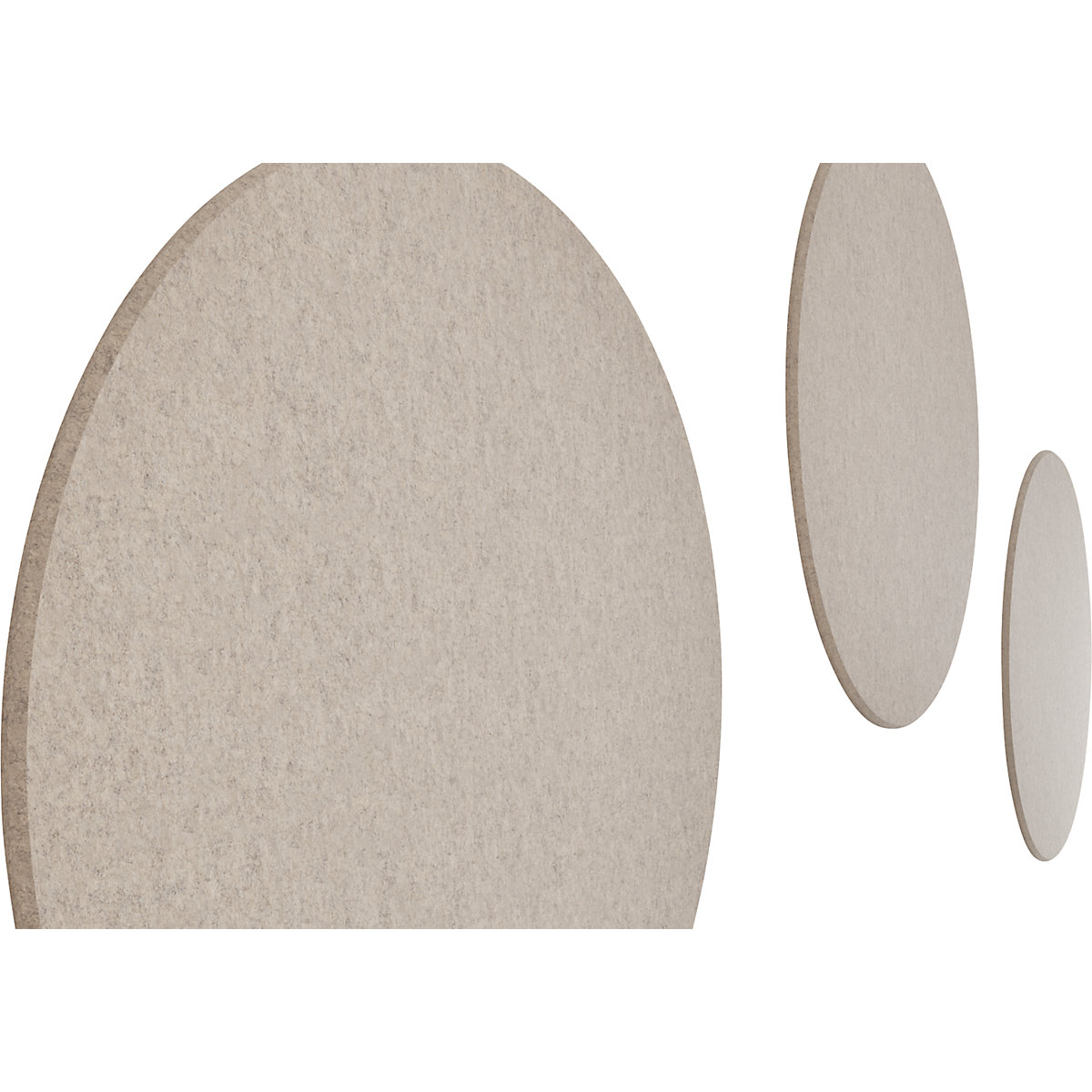 Pannello fonoassorbente da soffitto, feltro PET – eurokraft basic (Foto prodotto 5)-4