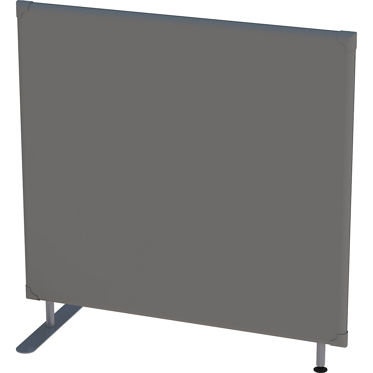 Parete divisoria fonoassorbente – eurokraft pro, parete divisoria, altezza 1200 mm, larghezza 1200 mm, grigio-6