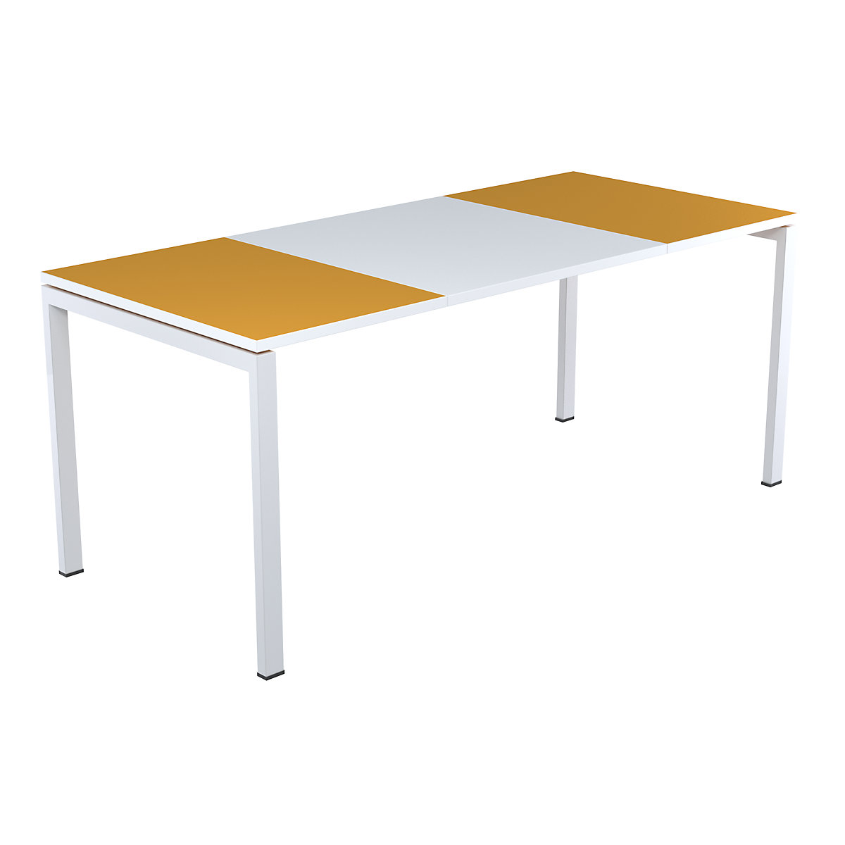 Scrivania easyDesk® – Paperflow, larghezza 1400 mm, arancione-8