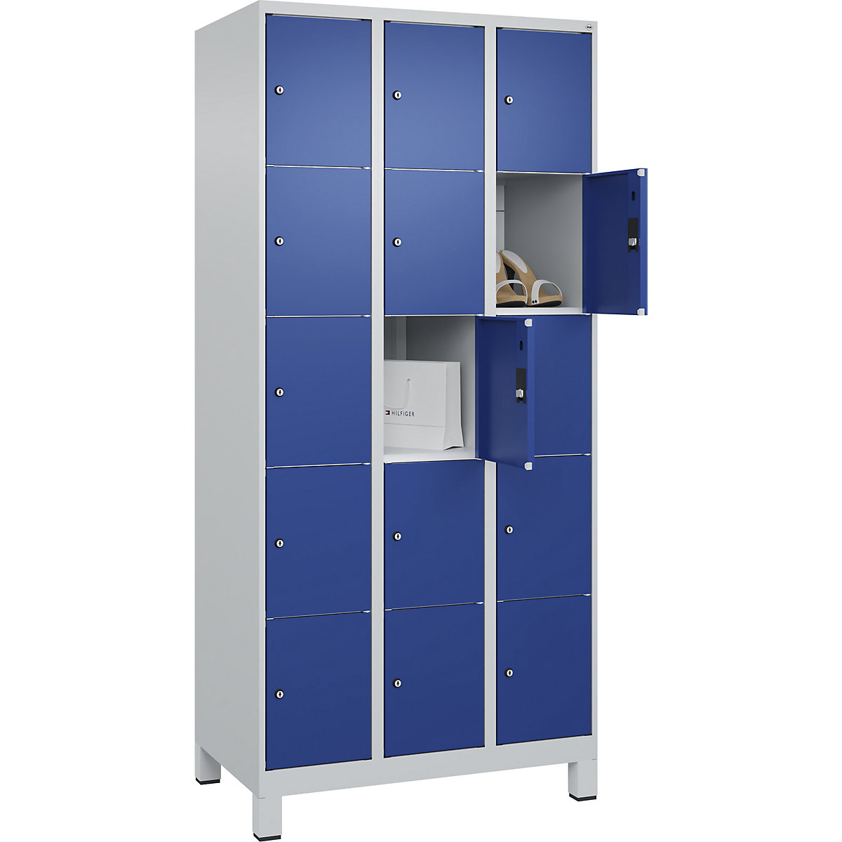 Armario de 5 compartimentos bajo llave Classic PLUS &ndash; C+P
