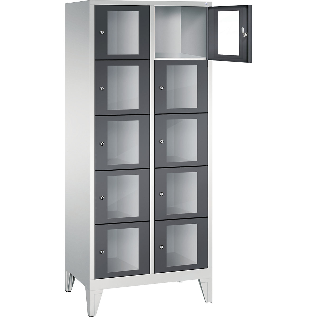 C+P – Armario de compartimentos CLASSIC, altura de compartimento 295 mm, con patas (Imagen del producto 11)