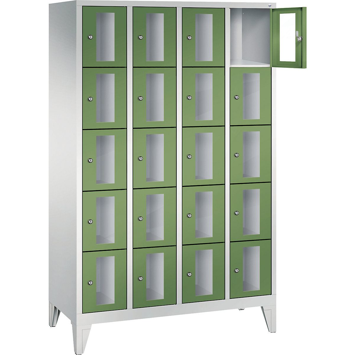 C+P – Armario de compartimentos CLASSIC, altura de compartimento 295 mm, con patas (Imagen del producto 15)