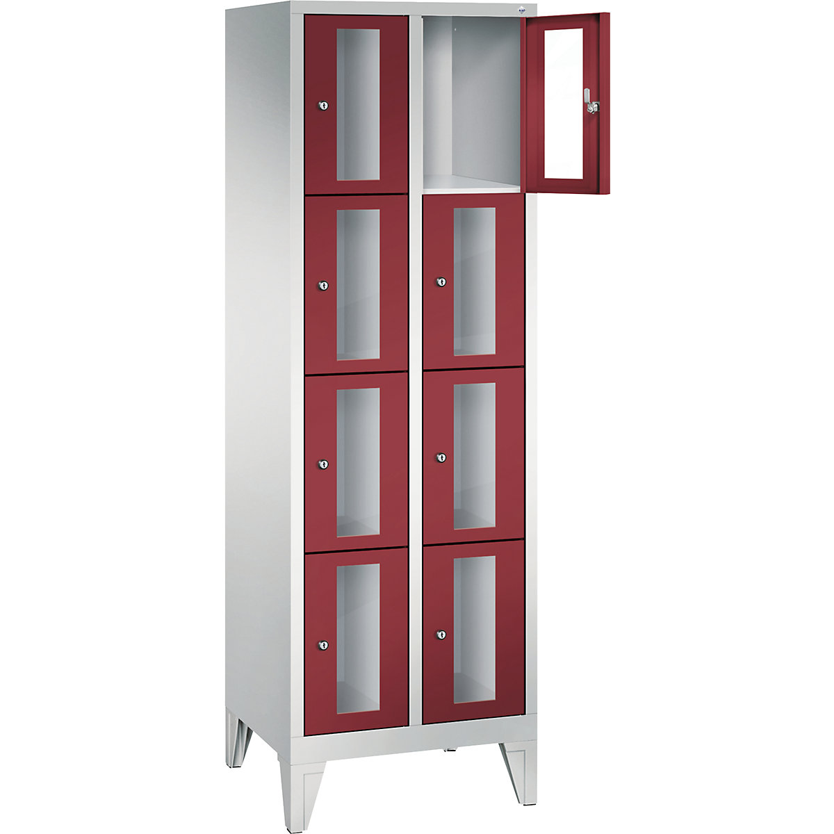 C+P – Armario de compartimentos CLASSIC, altura de compartimento 375 mm, con patas (Imagen del producto 10)