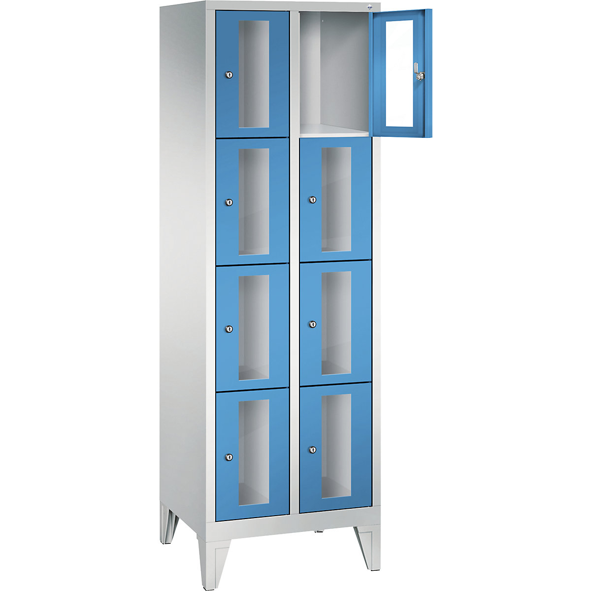 C+P – Armario de compartimentos CLASSIC, altura de compartimento 375 mm, con patas (Imagen del producto 12)