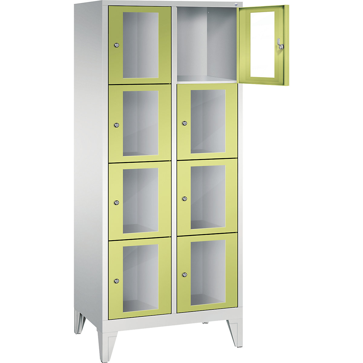 C+P – Armario de compartimentos CLASSIC, altura de compartimento 375 mm, con patas (Imagen del producto 16)
