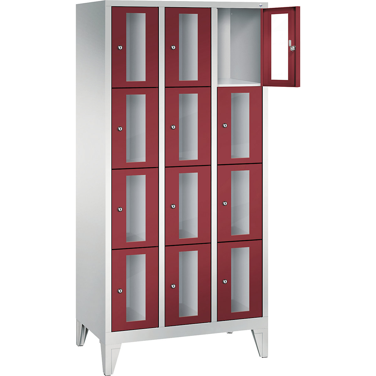 C+P – Armario de compartimentos CLASSIC, altura de compartimento 375 mm, con patas (Imagen del producto 10)