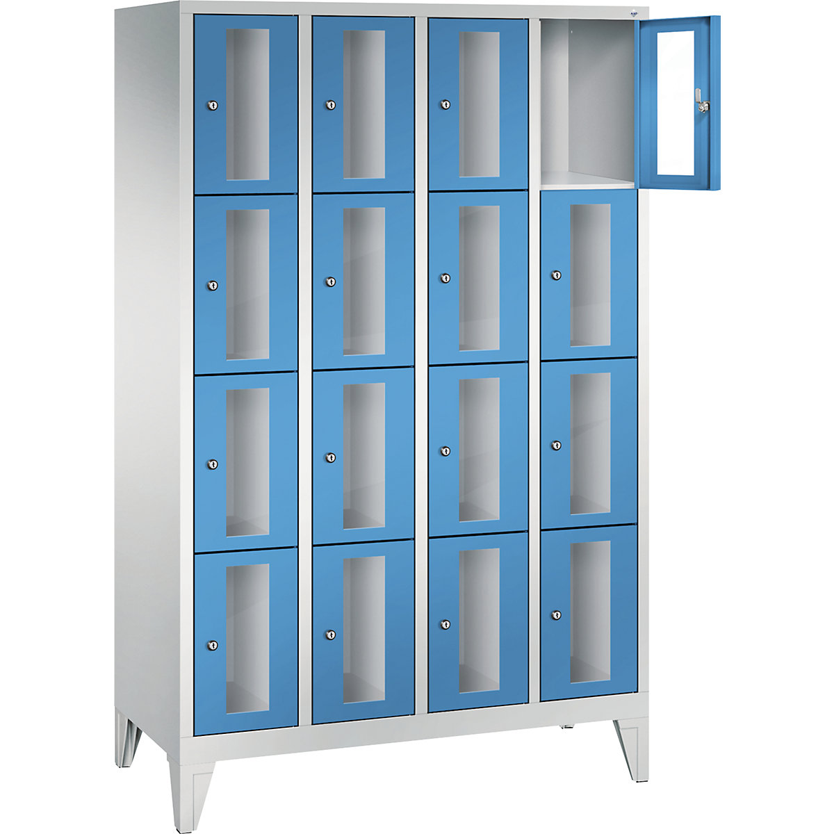 C+P – Armario de compartimentos CLASSIC, altura de compartimento 375 mm, con patas (Imagen del producto 14)