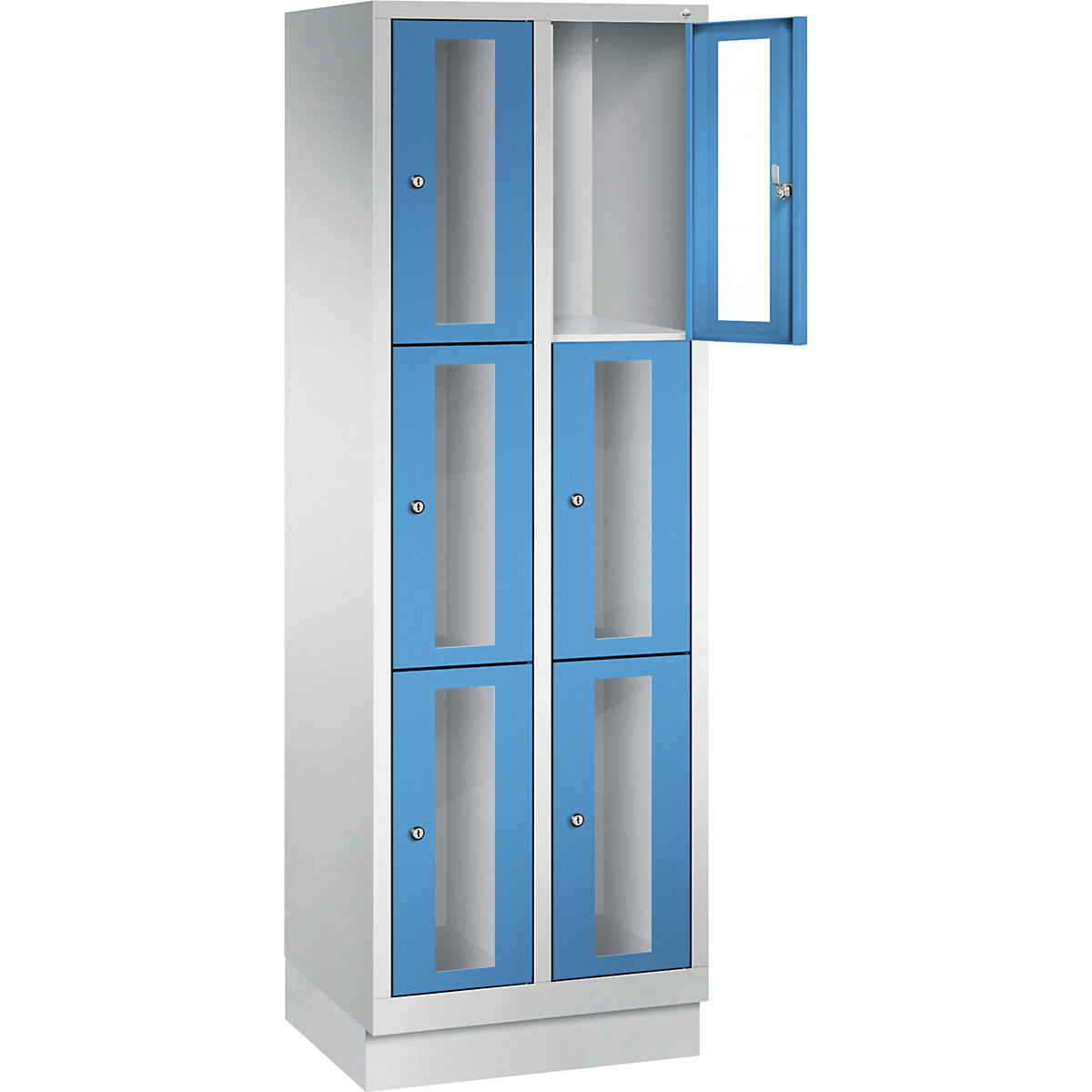 C+P – Armario de compartimentos CLASSIC, altura de compartimento 510 mm, con zócalo (Imagen del producto 12)