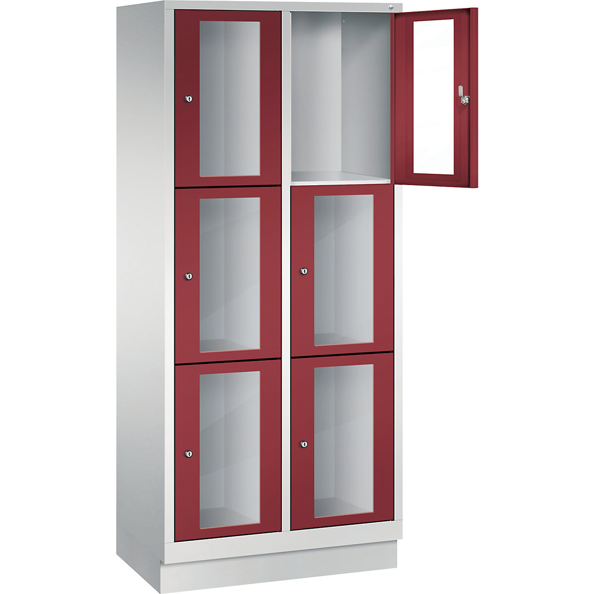 C+P – Armario de compartimentos CLASSIC, altura de compartimento 510 mm, con zócalo (Imagen del producto 10)