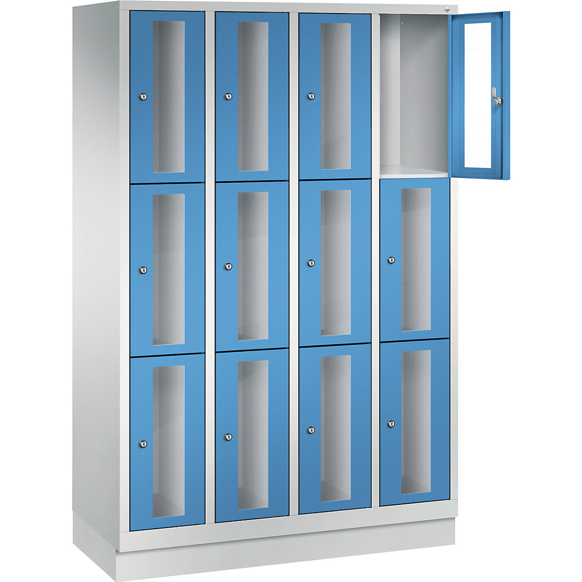 C+P – Armario de compartimentos CLASSIC, altura de compartimento 510 mm, con zócalo (Imagen del producto 10)