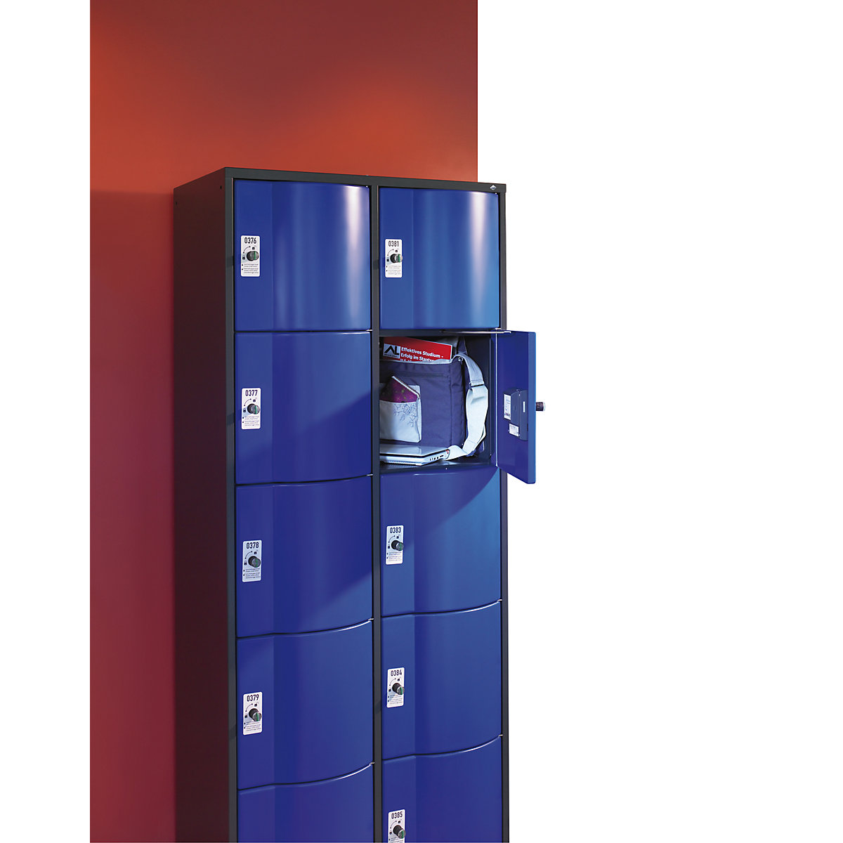 Armario de compartimentos bajo llave RESISTO – C+P (Imagen del producto 3)-2