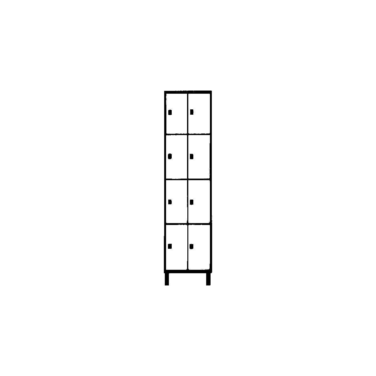 Armario de compartimentos bajo llave – Wolf (Imagen del producto 10)-9