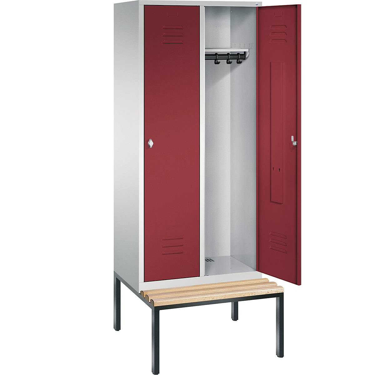 C+P – Armario guardarropa CLASSIC con banco integrado debajo (Imagen del producto 26)