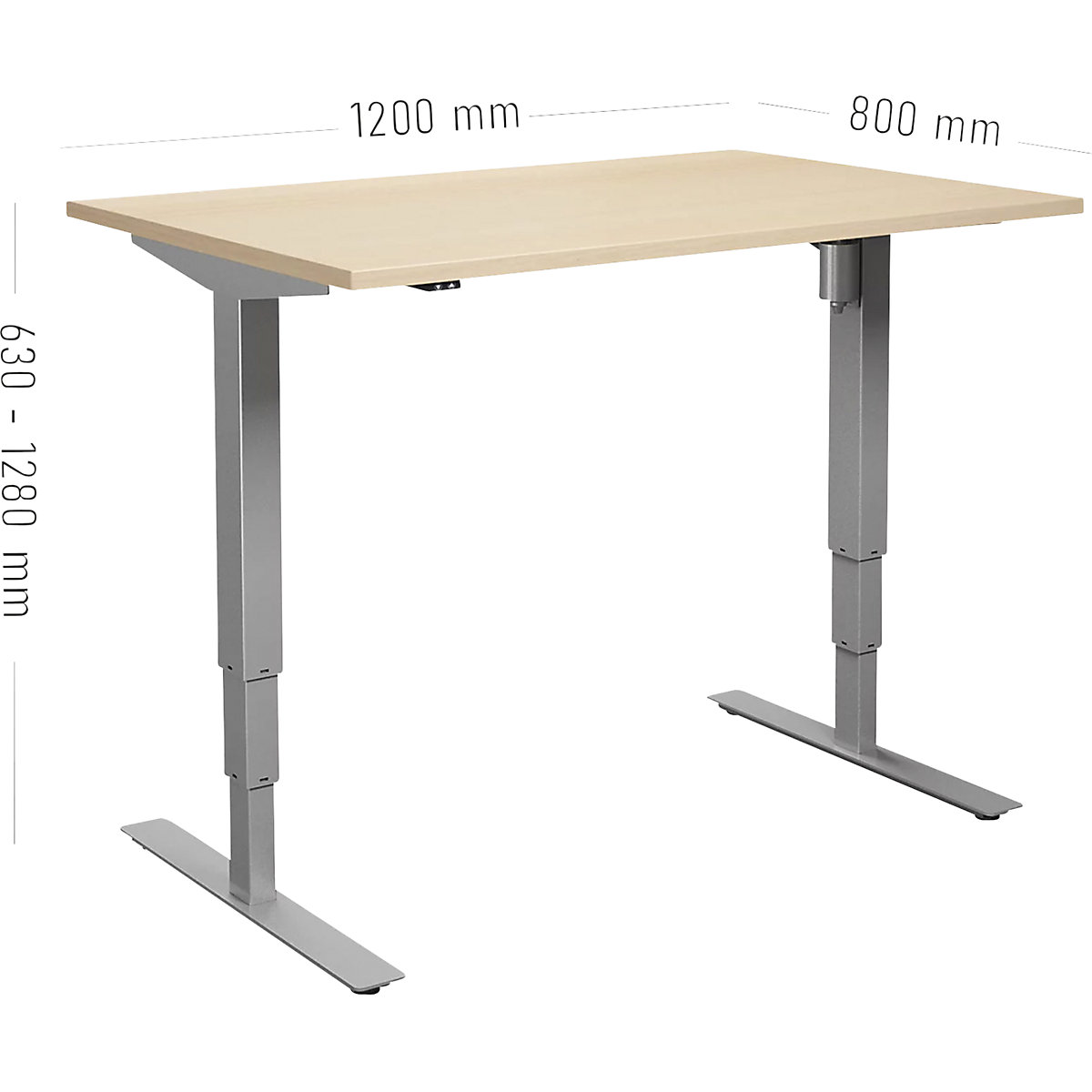 Birou Atlanta, înălțime reglabilă electric (Imagine produs 2)-1