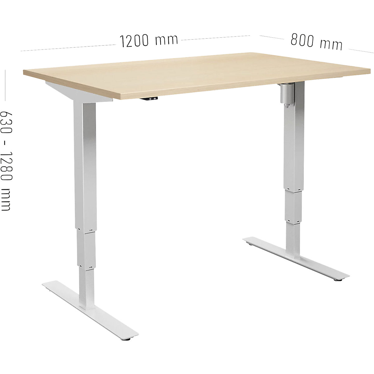 Birou Atlanta, înălțime reglabilă electric (Imagine produs 2)-1