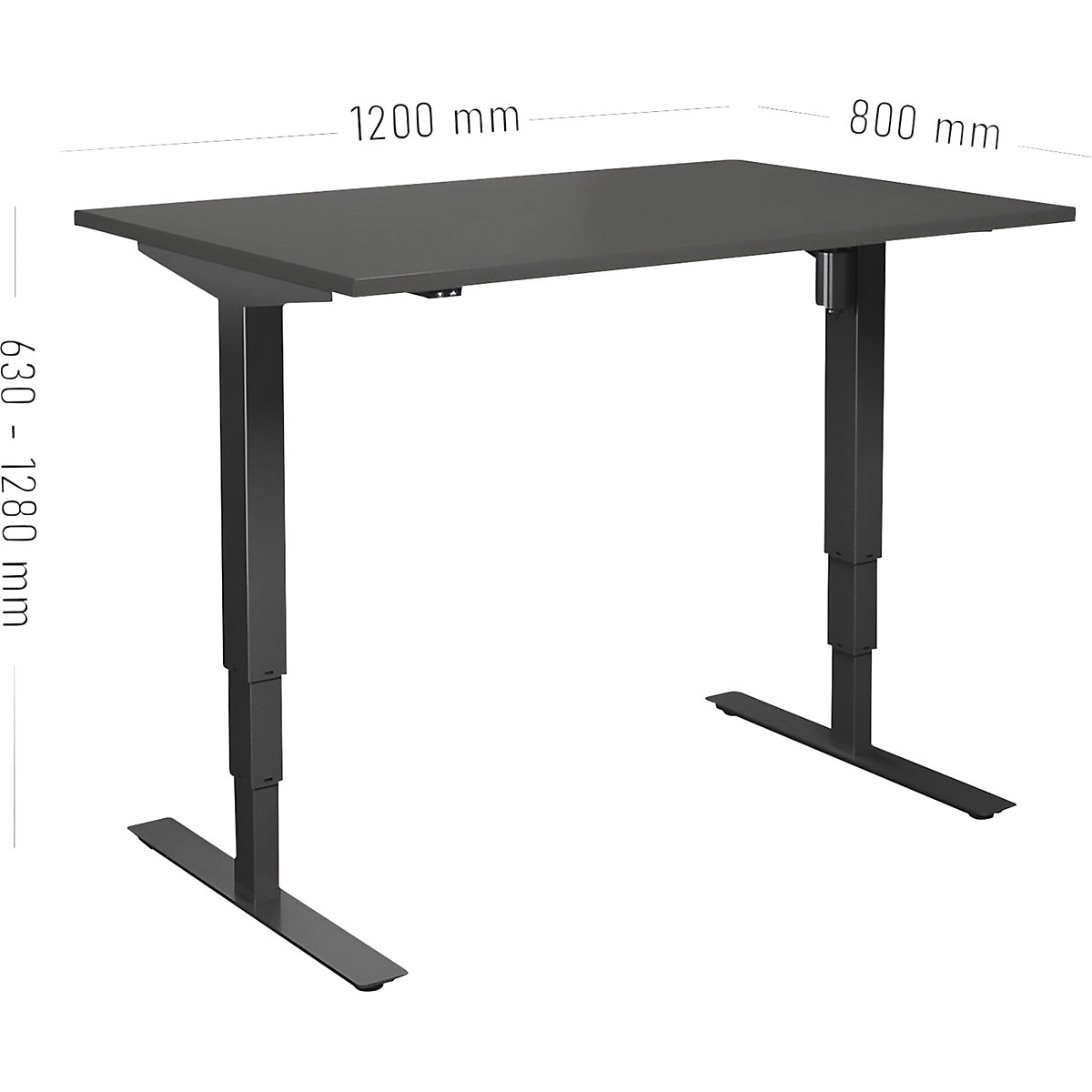 Birou Atlanta, înălțime reglabilă electric (Imagine produs 2)-1